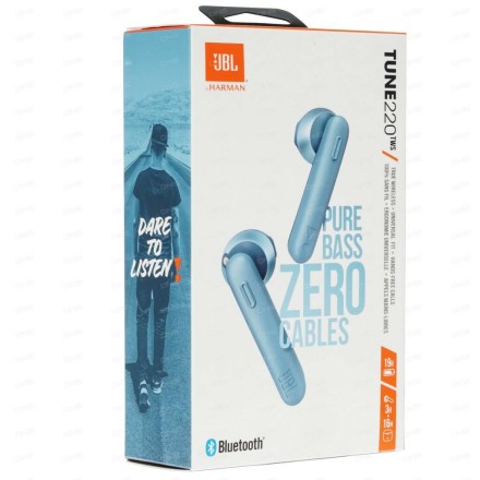 Беспроводные наушники TWS JBL Tune 220 BT5.0/22mAh/3ч синие