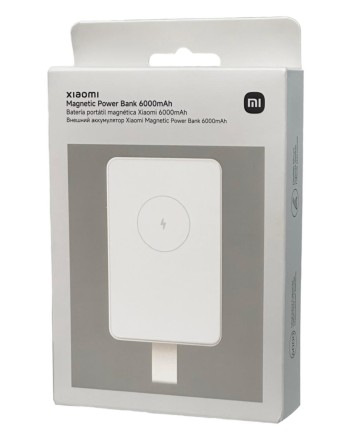  Powerbank с функцией беспроводной зарядки Xiaomi 6000mAh WPB0620MI белый
