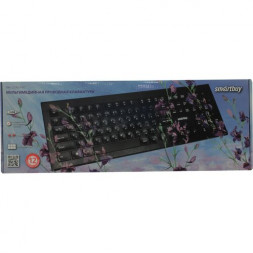 Клавиатура проводная мультимедийная с принтом Smartbuy 223 USB Flowers (SBK-223U-F-FC)/20