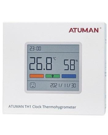  Датчик температуры и влажности ATuMan Duka TH1 EU белый