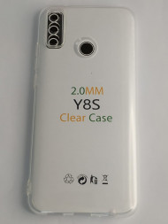Чехол-накладка силикон 2.0мм Huawei Y8S прозрачный