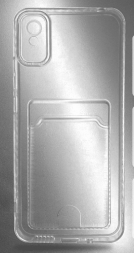 Чехол-накладка силикон с карманом под карту Xiaomi Redmi 9A прозрачный
