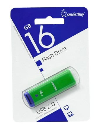  USB флеш накопитель Smartbuy 16GB Easy (SB016GBEG) зеленый