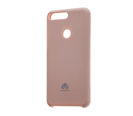  Накладка для Huawei Y6 Prime (2018)/CW 7A Prime/CX8E Silicone cover пудро