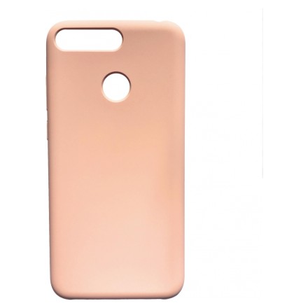  Накладка для Huawei Y6 Prime (2018)/CW 7A Prime/CX8E Silicone cover пудро