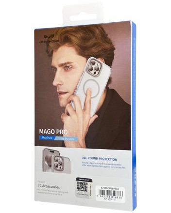  Накладка для i-Phone 16 Pro Keephone Mago Pro MagSnap серый