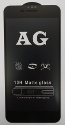 Защитное стекло для iPhone 7 Plus/8 Plus AG матовое чёрное
