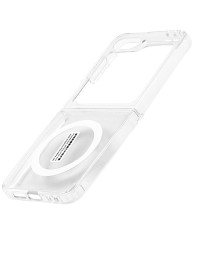 Накладка для Samsung Galaxy Z Flip 6 силикон MagSafe Clear Case