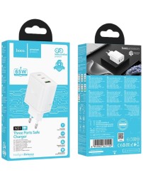 Сетевое зар. устр. Hoco N51 1USB/2С 65W белое