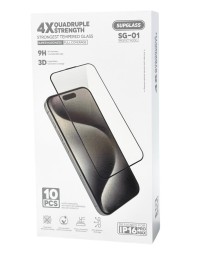 Защитное стекло для i-Phone 16 Pro Max Supglass SG-01 3D чёрное