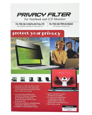  Защитная пленка на экран для MacBook Air 15&quot; (A2941) антишпион