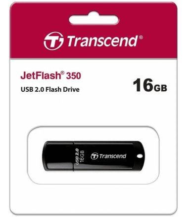  USB флеш накопитель Transcend 16GB JetFlash 350 черный