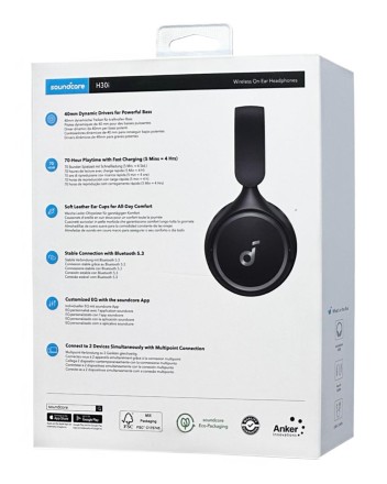  Стереонаушники Bluetooth полноразмерные Anker Soundcore A3012 черные