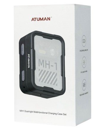  Налобный фонарь ATuMan MH1 Intelligent Multifunction Headlamp (с зарядным кейсом) черный