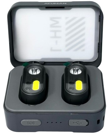  Налобный фонарь ATuMan MH1 Intelligent Multifunction Headlamp (с зарядным кейсом) черный