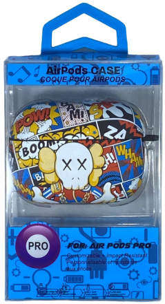  Силиконовый светящийся в темноте чехол для AirPods Pro Luxo Kaws рисунок №65