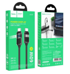 Usb Кабель-зарядка Type-C на Type-C Hoco U137 60W 1м черный