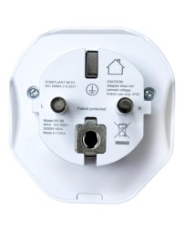 Универсальное переходник для розетки с китайской вилки  Europe/UK/USA/AUST белый