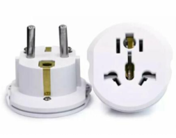 Универсальное переходник для розетки с китайской вилки ISA KT168  Europe/UK/USA/AUST белый