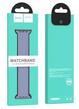 Сменный ремешок для Apple Watch 42/44/45мм Hoco WA01 лаванда