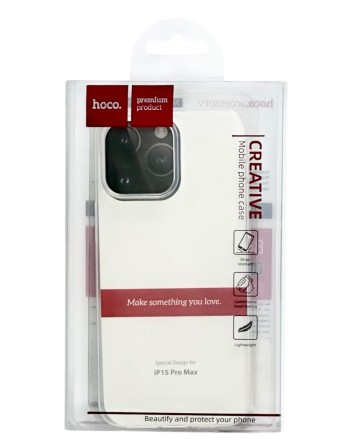 Накладка для i-Phone 15 Pro Max Hoco Light силикон тонкий прозрачный