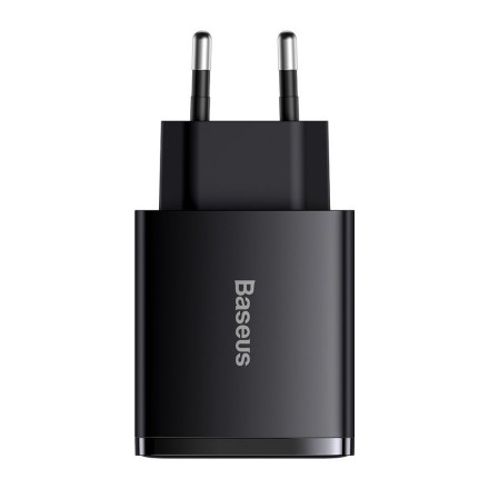  Сетевое зар. устр. Baseus Super Si Quick Charger 2USB/1C 30W EU CCXJ-E01 черное