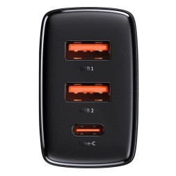 Сетевое зар. устр. Baseus Super Si Quick Charger 2USB/1C 30W EU CCXJ-E01 черное