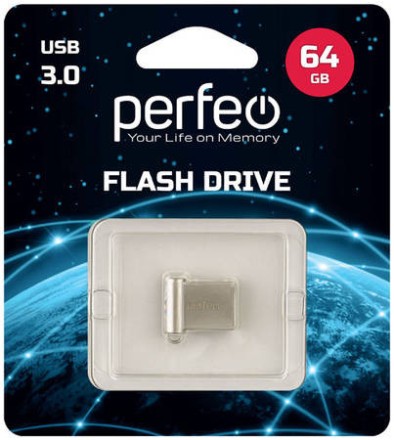  3.0 USB флеш накопитель Perfeo 64GB M06 металлическая