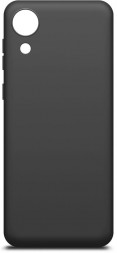 Чехол-накладка для Samsung Galaxy A03 Core силикон матовый чёрный