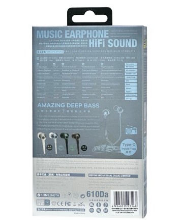  Наушники с микрофоном Remax RM-610Da Type-C серебристые