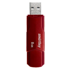USB флеш накопитель Smartbuy 8GB Clue Burgundy (SB8GBCLU-BG)