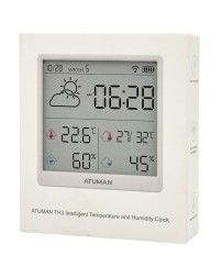 Датчик температуры и влажности ATuMan Duka TH3 EU белый