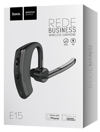  Bluetooth-гарнитура Hoco E15 черная