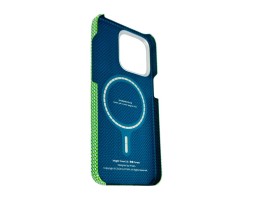 Накладка для i-Phone 15 Pro Max 6.7" Pitaka Magez Case 5 Aramid Fiber Лес( forest)