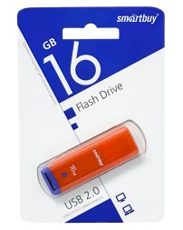 USB флеш накопитель Smartbuy 16GB Easy (SB016GBEO) оранжевый
