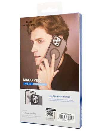  Накладка для i-Phone 16 Pro Keephone Mago Pro MagSnap черный