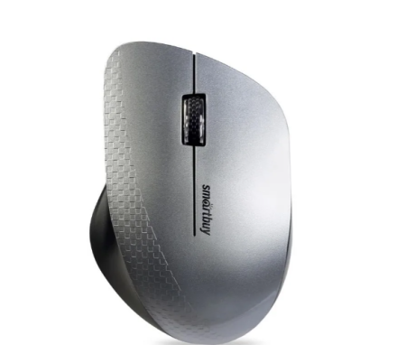  Мышь беспроводная Smartbuy 309AG USB/DPI 1000/3 кнопки/1AA (SBM-309AG-SK) серебро/металлик