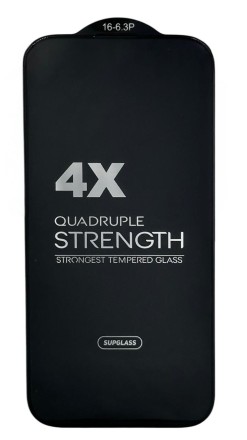  Защитное стекло для i-Phone 16 Pro/17 Supglass SG-01 3D чёрное