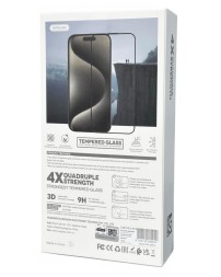 Защитное стекло для i-Phone 16 Pro Supglass SG-01 3D чёрное