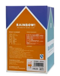 Термокружка Kiss Kiss Fish Rainbow Bobo Cup (G-U36W) оранжевая