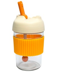 Термокружка Kiss Kiss Fish Rainbow Bobo Cup (G-U36W) оранжевая