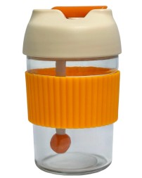 Термокружка Kiss Kiss Fish Rainbow Bobo Cup (G-U36W) оранжевая