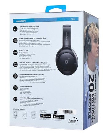  Стереонаушники Bluetooth полноразмерные Anker Soundcore A3004 черные