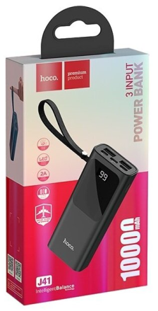  Powerbank Hoco J41 10000mAh 2A 2USB черный
