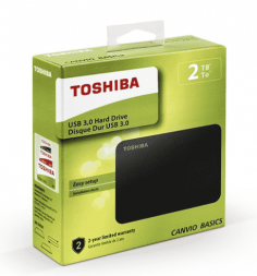 Внешний HDD Toshiba Canvio Basics New 2TB (HDTB420EK3AA) черный
