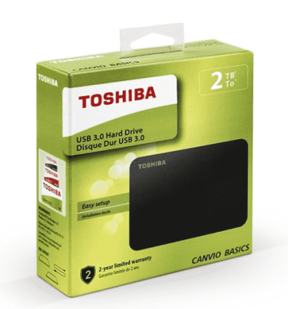  Внешний HDD Toshiba Canvio Basics New 2TB (HDTB420EK3AA) черный