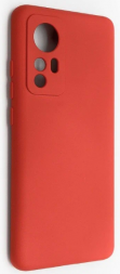 Накладка для Xiaomi Mi 12T Silicone cover без логотипа красная