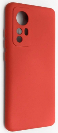  Накладка для Xiaomi Mi 12T Silicone cover без логотипа красная