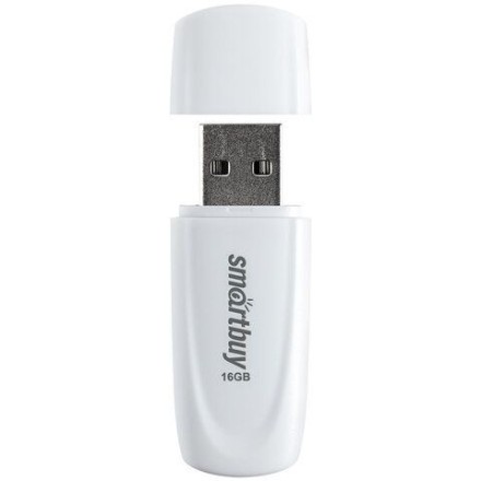  USB флеш накопитель Smartbuy 16GB Scout (SB016GB2SCW) белый