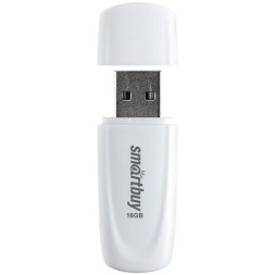 USB флеш накопитель Smartbuy 16GB Scout (SB016GB2SCW) белый